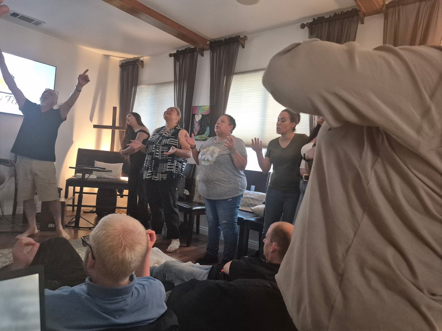 Intimate house gathering