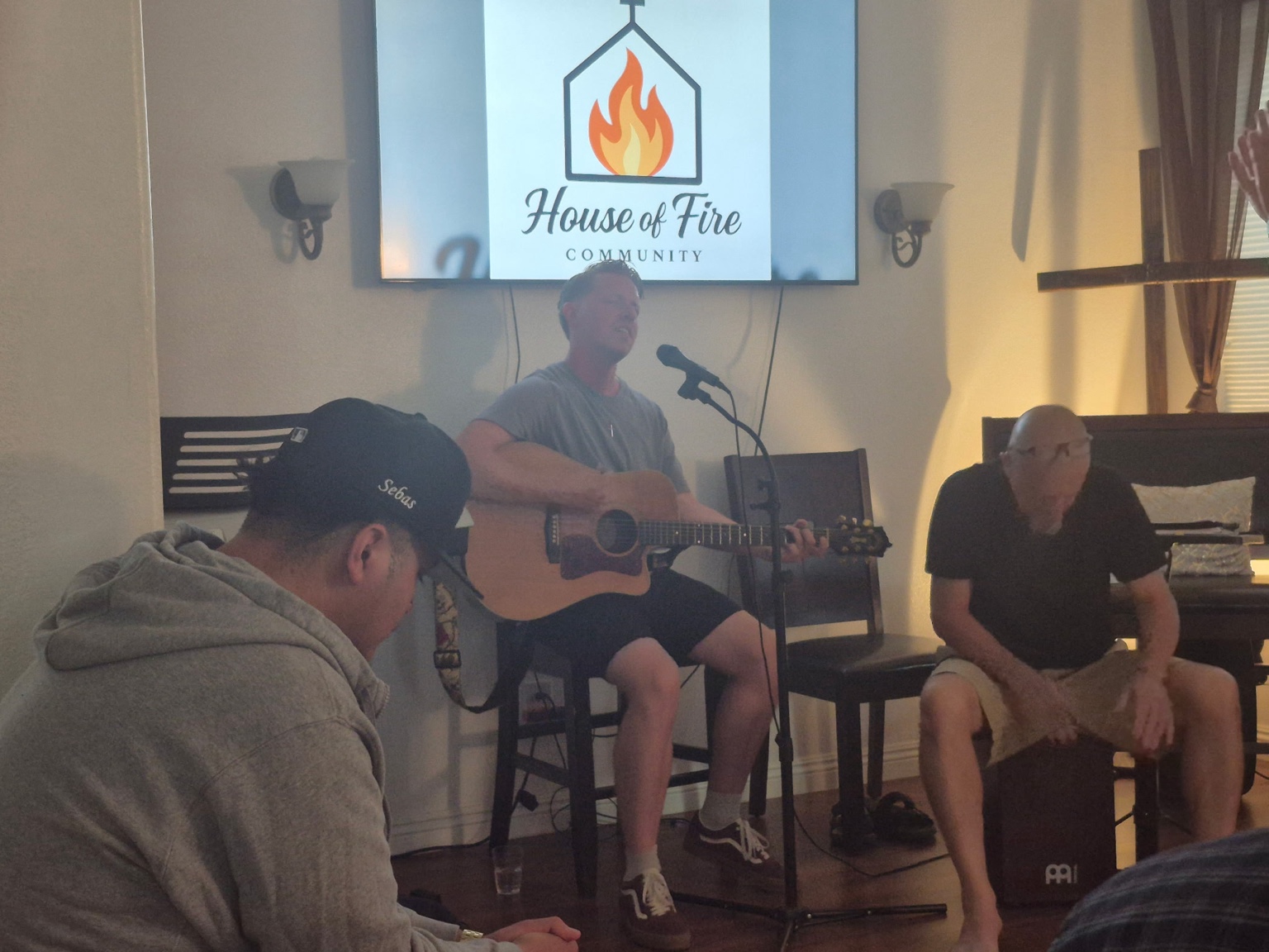 Intimate house gathering